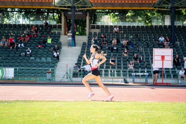 Lara Predki (Lueneburger SV) am 02.07.2022 waehrend den NLV+BLV Leichtathletik-Landesmeisterschaften im Jahnstadion in Goettingen (Tag 1)